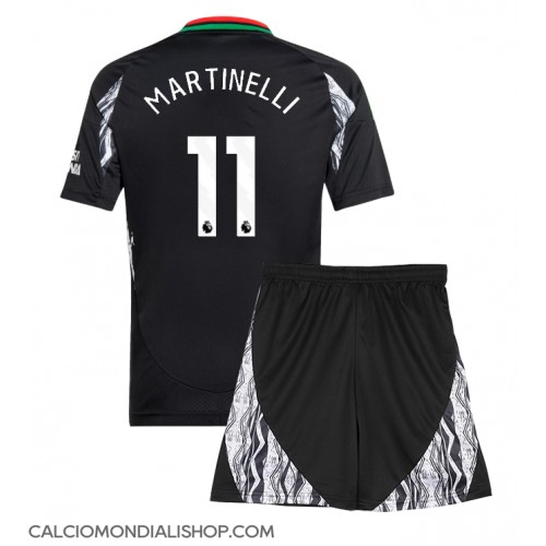 Maglie da calcio Arsenal Gabriel Martinelli #11 Seconda Maglia Bambino 2024-25 Manica Corta (+ Pantaloni corti)